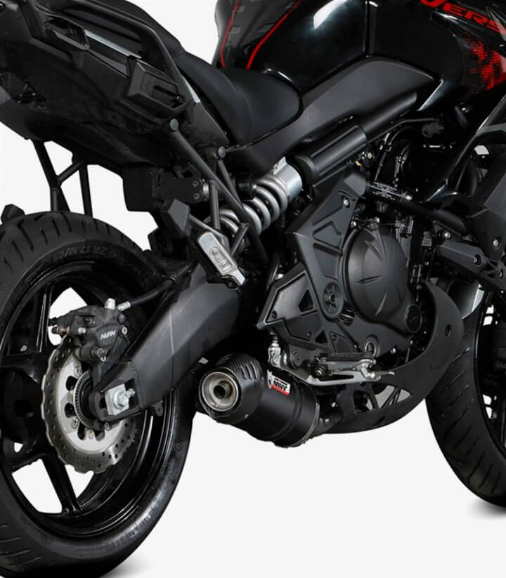 Auspuff MIVV Oval Schwarz für Kawasaki Versys  650 (21-25) K.055.LZC