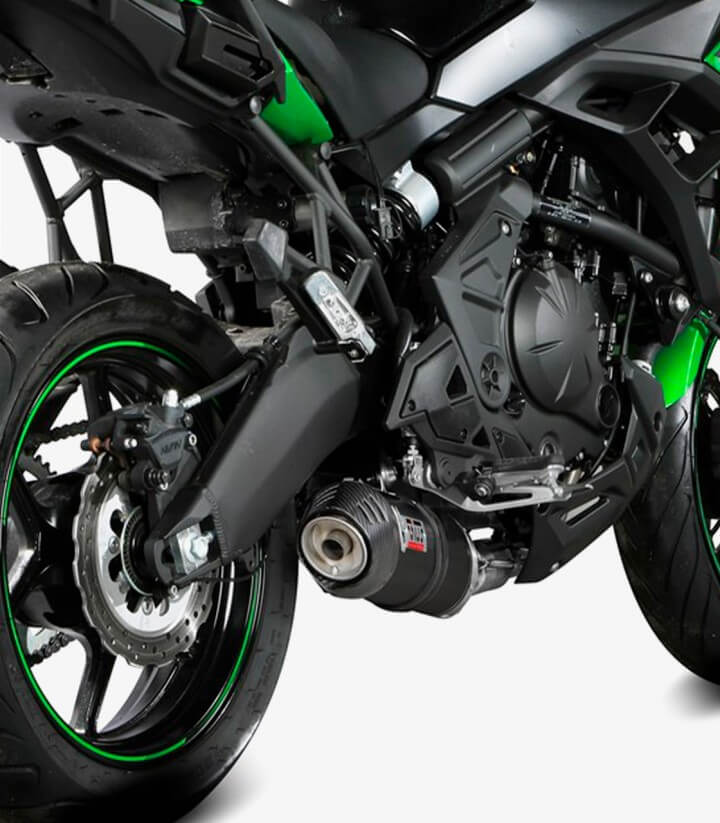 Auspuff MIVV Oval Schwarz für Kawasaki Versys  650 (24-26) K.059.LZC