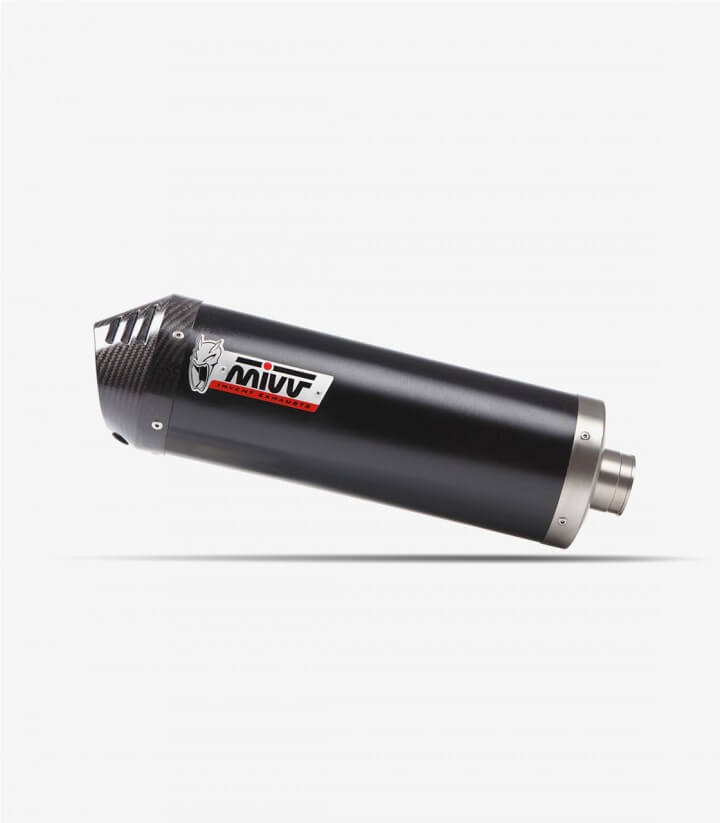 Auspuff MIVV Oval Schwarz für Kawasaki Versys  650 (24-26) K.059.LZC