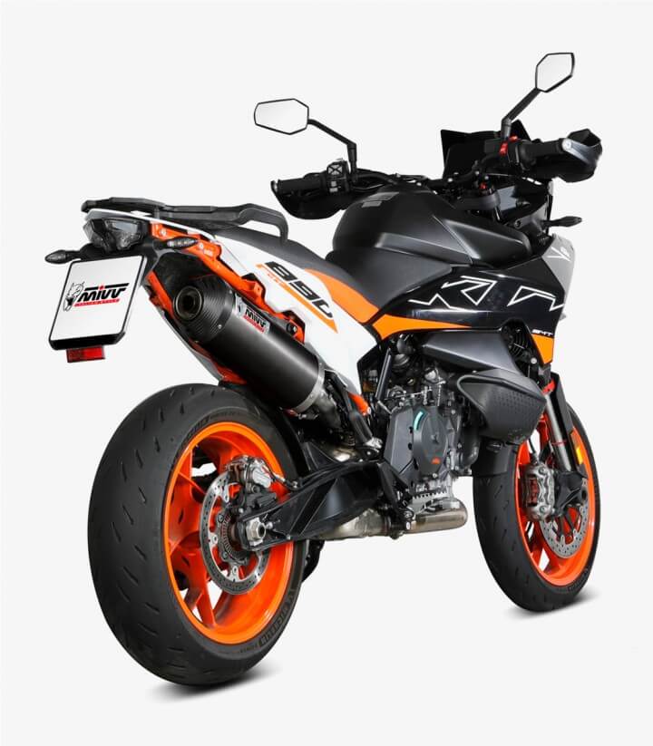 Auspuff MIVV Oval Schwarz für KTM 890 Adventure R (23), 890 SMT (23-26) KT.021.LVC