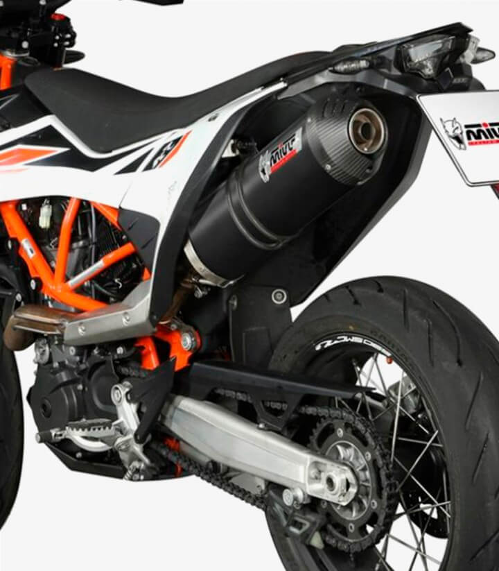 Auspuff MIVV Oval Schwarz für KTM 690 Enduro R/SMC R (19-24), 690 Supermoto (24) KT.023.LVC
