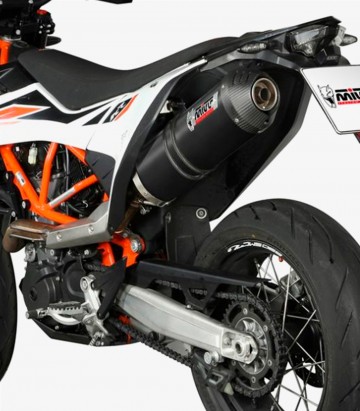 Auspuff MIVV Oval Schwarz für KTM 690 Enduro R/SMC R (19-24), 690 Supermoto (24) KT.023.LVC