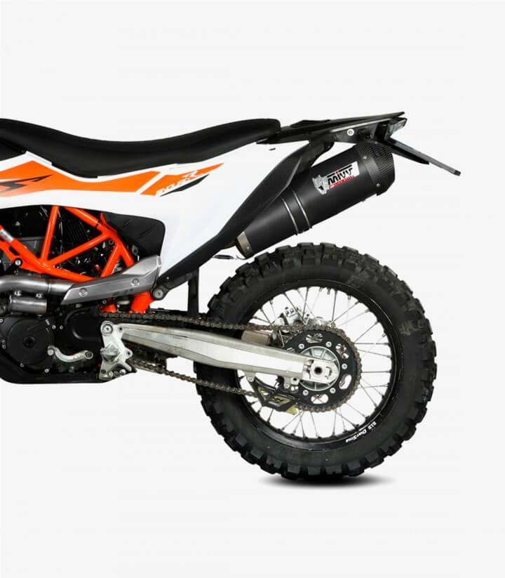 Auspuff MIVV Oval Schwarz für KTM 690 Enduro R/SMC R (19-24), 690 Supermoto (24) KT.023.LVC