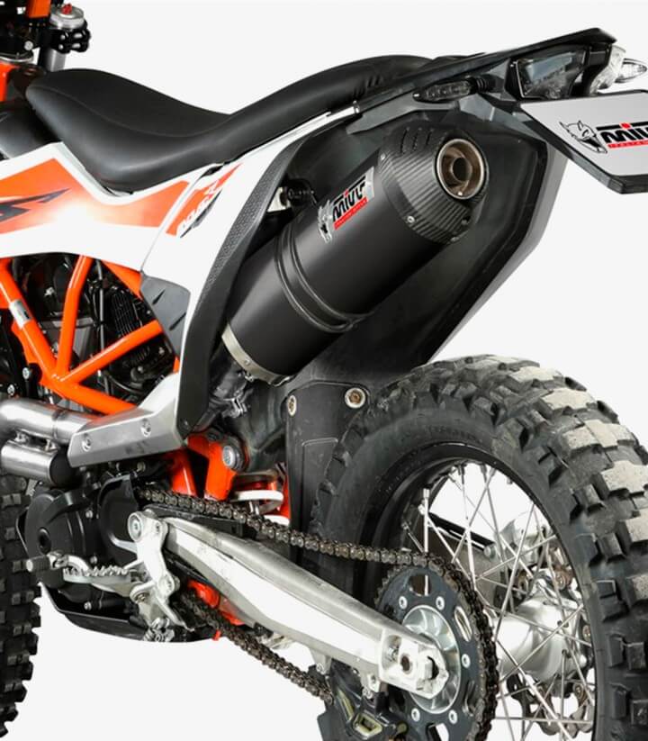Auspuff MIVV Oval Schwarz für KTM 690 Enduro R/SMC R (19-24), 690 Supermoto (24) KT.023.LVC
