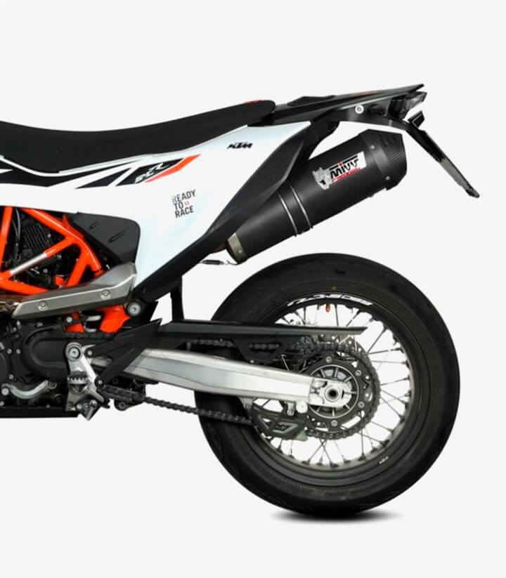 Auspuff MIVV Oval Schwarz für KTM 690 Enduro R/SMC R (19-24), 690 Supermoto (24) KT.023.LVC