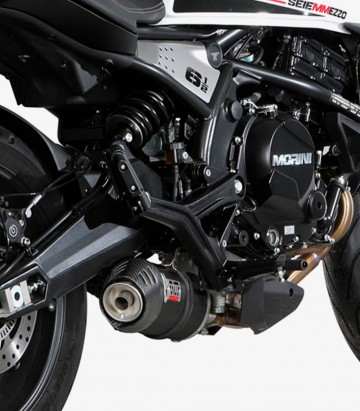 MIVV Oval Exhaust Black for Moto Morini Seiemmezzo STR (22-25) MM.002.LZC
