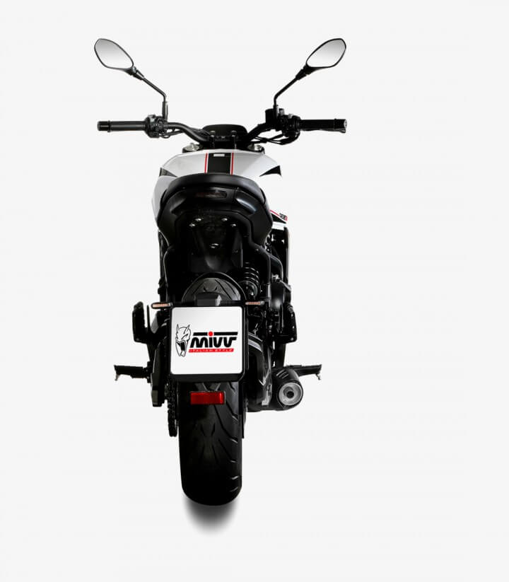 Auspuff MIVV Oval Schwarz für Moto Morini Seiemmezzo 650 STR (22-24) MM.002.LZC