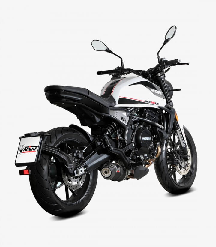Escape MIVV Oval Negro para Moto Morini Seiemmezzo STR (22-25) MM.002.LZC 