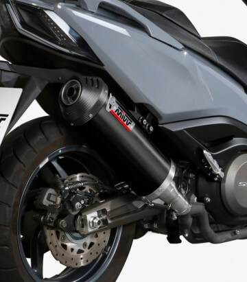 Auspuff MIVV Oval Schwarz für Kymco AK 550 (17-20) O.008.LVC