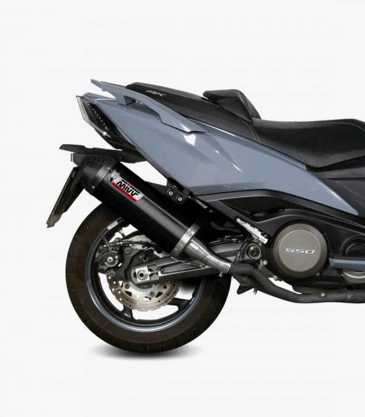 Escape MIVV Oval Negro para Kymco AK 550 (17-20) O.008.LVC 