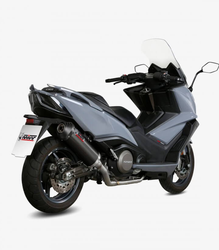 Escape MIVV Oval Negro para Kymco AK 550 (17-20) O.009.LVC 