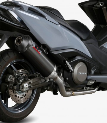 Auspuff MIVV Oval Schwarz für Kymco AK 550 (17-20) O.009.LVC