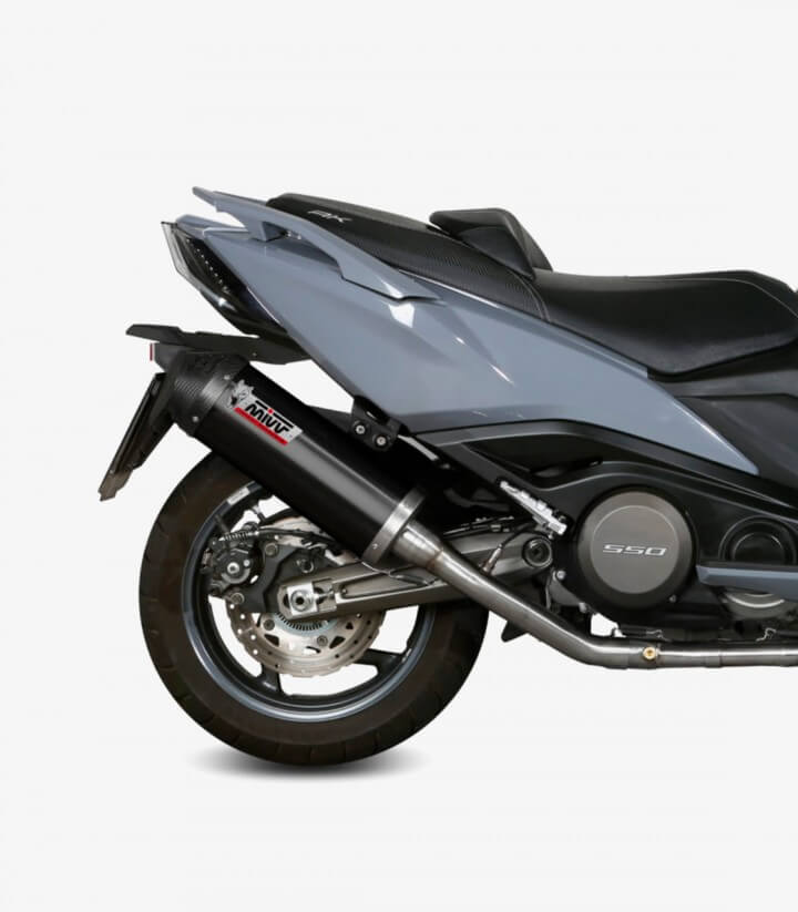 Auspuff MIVV Oval Schwarz für Kymco AK 550 (17-20) O.009.LVC