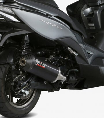 Auspuff MIVV Oval Schwarz für Kymco Xciting 400I (13-18) O.010.LVC