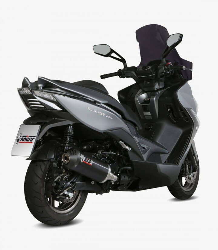 MIVV Oval Exhaust Black for Kymco Xciting 400I (13-18) O.010.LVC