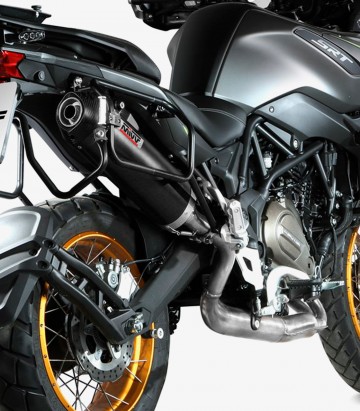 MIVV Oval Exhaust Black for QJ Motor SRT 700 / X (24) QJ.001.LVC