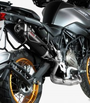 MIVV Oval Exhaust Black for QJ Motor SRT 700 / X (24) QJ.001.LVC
