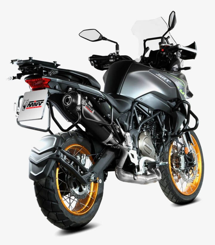 MIVV Oval Exhaust Black for QJ Motor SRT 700 / X (24) QJ.001.LVC