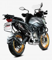 MIVV Oval Exhaust Black for QJ Motor SRT 700 / X (24) QJ.001.LVC