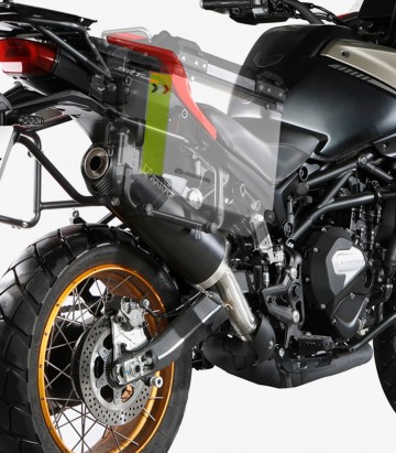 MIVV Oval Exhaust Black for QJ Motor SRT 800 S / SX / X (24) QJ.002.LVC