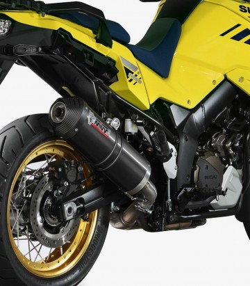 MIVV Oval Exhaust Black for Suzuki V-Strom 1000 / 1050 / XT (14-25) S.042.LVC