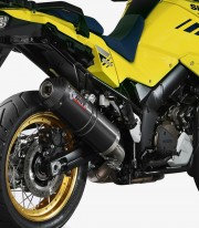 MIVV Oval Exhaust Black for Suzuki V-Strom 1000 / 1050 / XT (14-25) S.042.LVC