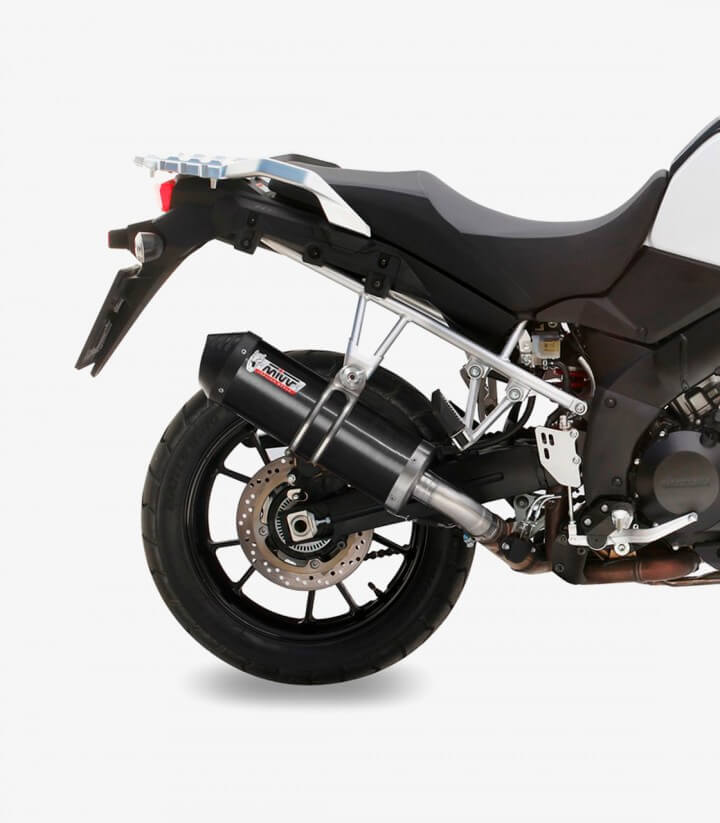 Auspuff MIVV Oval Schwarz für Suzuki V-Strom 1000/1050 (14-26) S.042.LVC