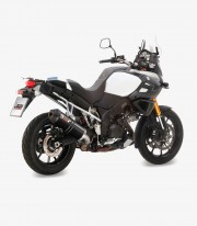 MIVV Oval Exhaust Black for Suzuki V-Strom 1000 / 1050 / XT (14-25) S.042.LVC