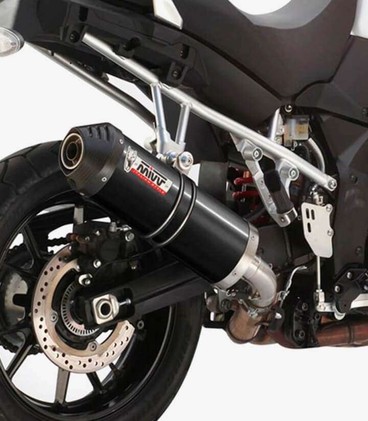 Escape MIVV Oval Negro para Suzuki V-Strom 1000 / 1050 / XT (14-25) S.042.LVC 