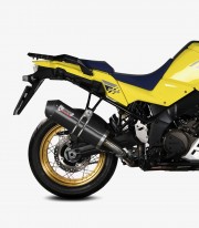 MIVV Oval Exhaust Black for Suzuki V-Strom 1000 / 1050 / XT (14-25) S.042.LVC