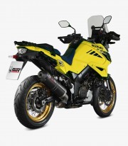 MIVV Oval Exhaust Black for Suzuki V-Strom 1000 / 1050 / XT (14-25) S.042.LVC