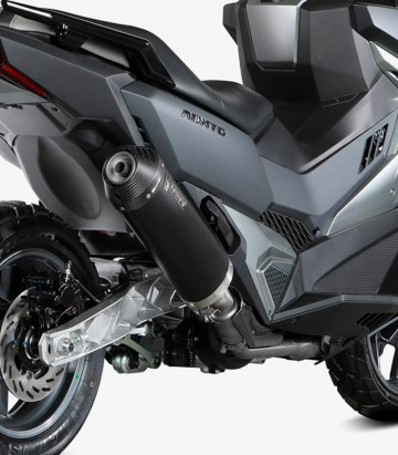 MIVV Oval Exhaust Black for SYM ADX TG 400 (25) SY.004.LVC