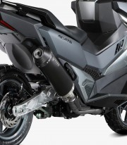 MIVV Oval Exhaust Black for SYM ADX TG 400 (25) SY.004.LVC