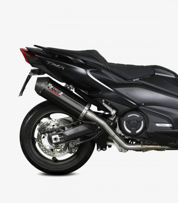 Auspuff MIVV Oval Schwarz für Yamaha TMAX 530 (17-19), TMAX 560 (20-21) Y.061.LVC