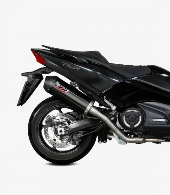 Auspuff MIVV Oval Schwarz für Yamaha TMAX 530 (17-19), TMAX 560 (20-21) Y.061.LVC