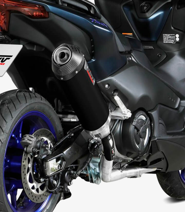 Auspuff MIVV Oval Schwarz für Yamaha TMAX 560 (22-25) Y.073.LVC
