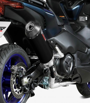 Auspuff MIVV Oval Schwarz für Yamaha TMAX 560 (22-25) Y.073.LVC