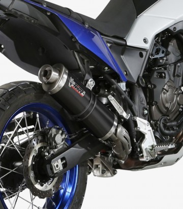 Auspuff MIVV Oval Schwarz für Yamaha Tenere 700 (19-26) Y.064.LZ