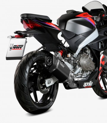 MIVV SR-1 Auspuff Schwarz für Aprilia RS 457 (24-26) A.021.LR1XB