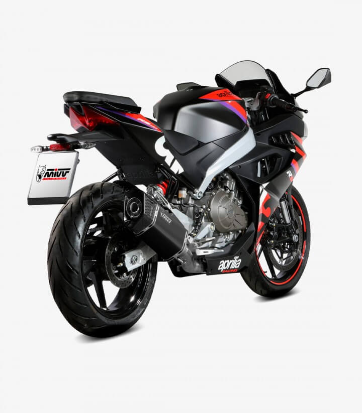 MIVV SR-1 Auspuff Schwarz für Aprilia RS 457 (24-26) A.021.LR1XB