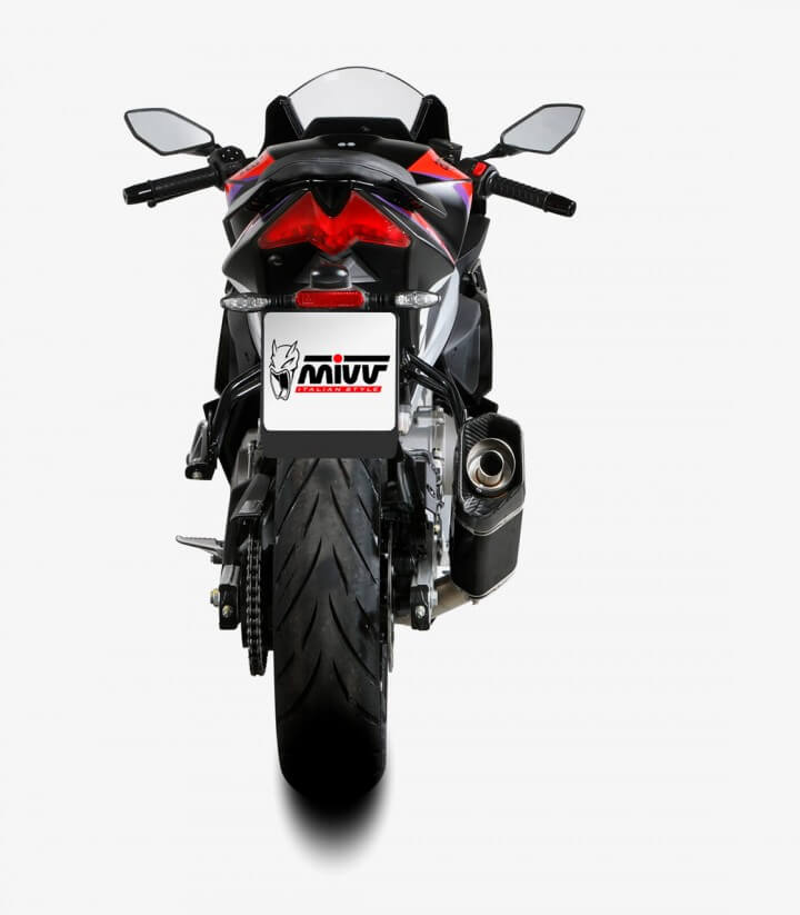 MIVV SR-1 Auspuff Schwarz für Aprilia RS 457 (24-26) A.021.LR1XB