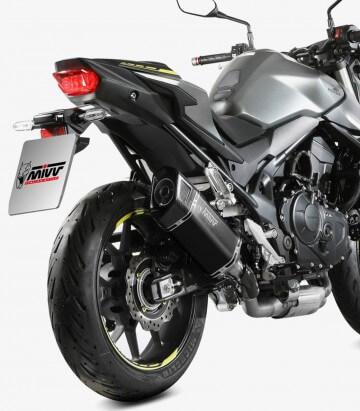 MIVV SR-1 Auspuff Schwarz für Honda CB750 Hornet (23-26) H.085.LR1XB