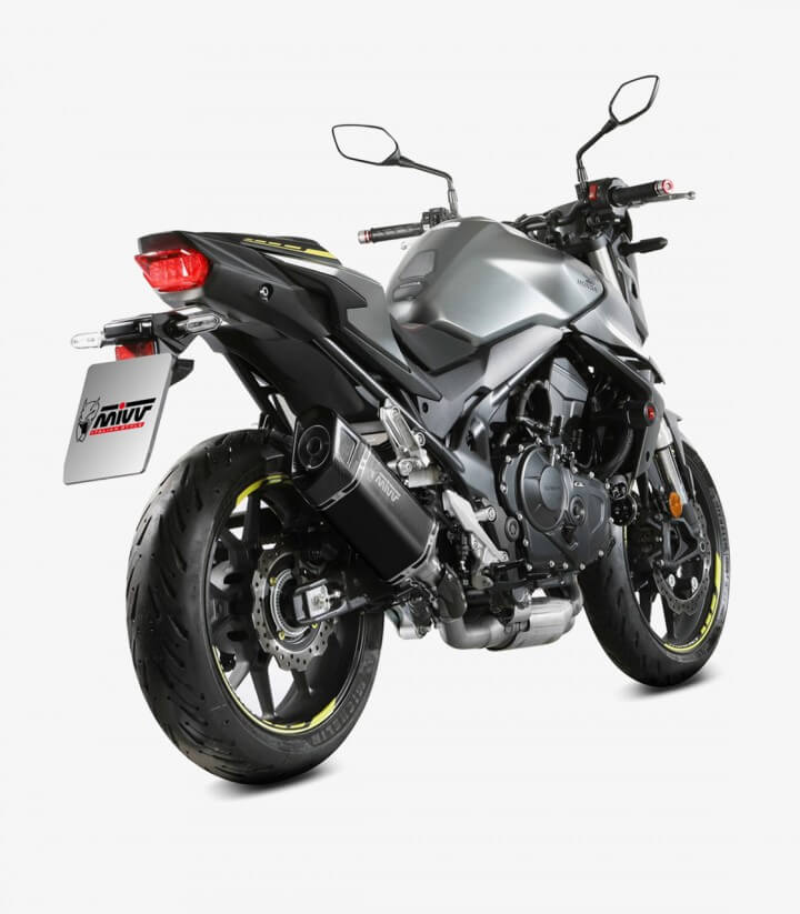MIVV SR-1 Auspuff Schwarz für Honda CB750 Hornet (23-26) H.085.LR1XB