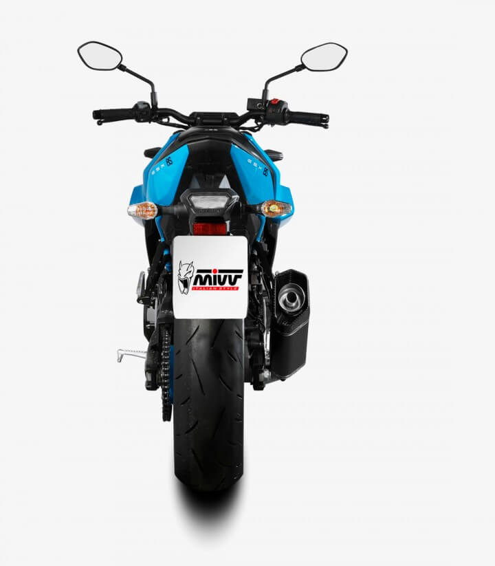 MIVV SR-1 Auspuff Schwarz für Suzuki GSX-8R (24), GSX-8S (22-25), SV 650 S (24) S.063.LR1XB