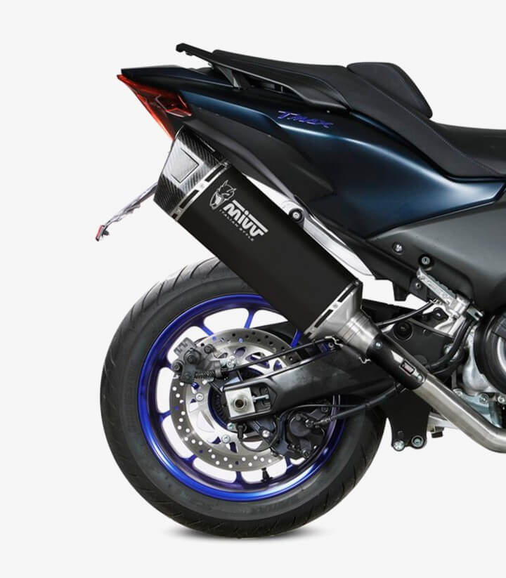 MIVV SR-1 Auspuff Schwarz für Yamaha TMAX 560 (22-25) Y.073.LR1XB