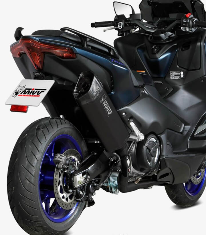 MIVV SR-1 Auspuff Schwarz für Yamaha TMAX 560 (22-24) Y.073.LR1XBN