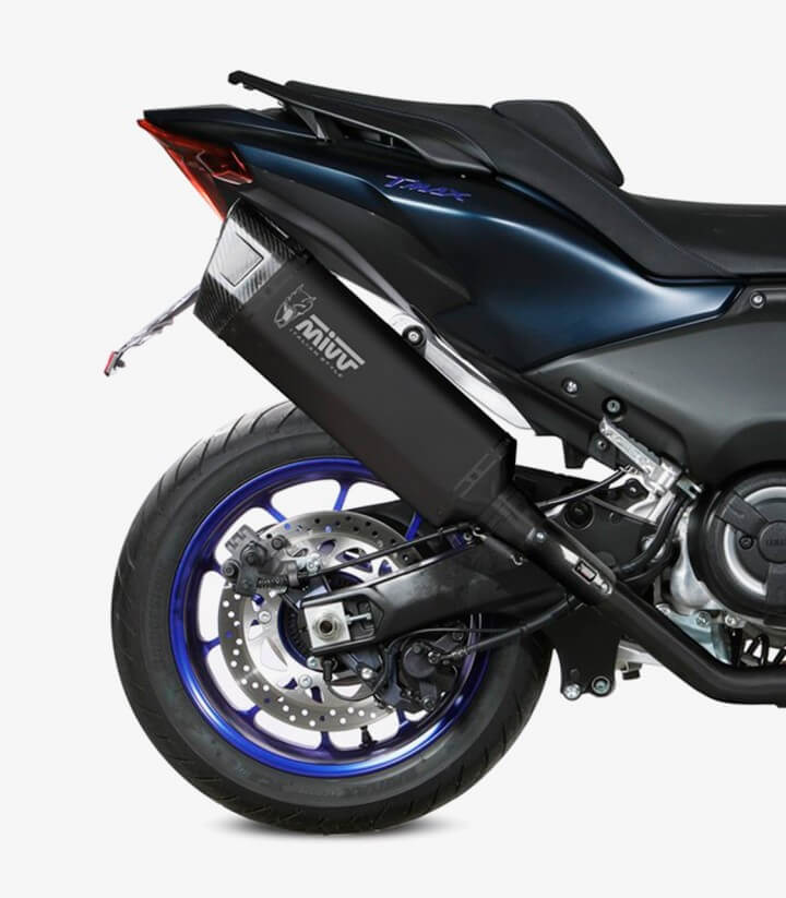 MIVV SR-1 Auspuff Schwarz für Yamaha TMAX 560 (22-24) Y.073.LR1XBN