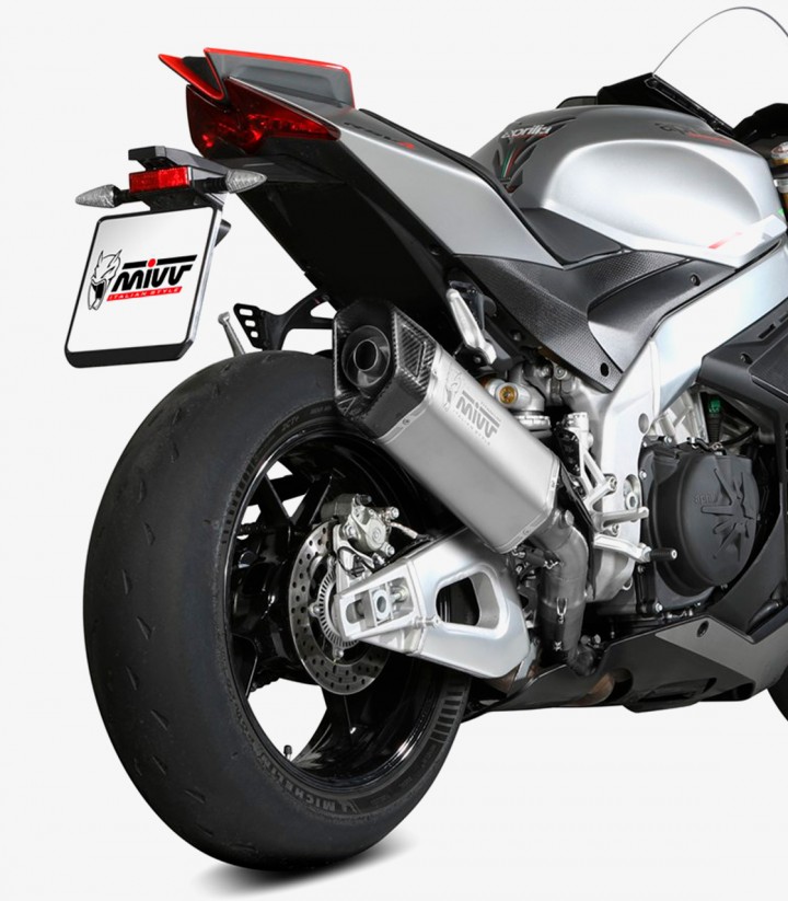 Escape MIVV SR-1 Titanio para Aprilia RSV4 / 1100 Factory / Tuono V4 1100 (21-24) A.015.LR1T
