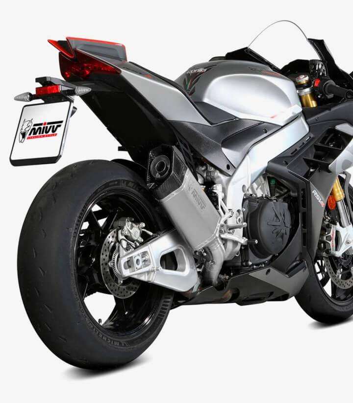 Escape MIVV SR-1 Titanio para Aprilia RSV4 / 1100 Factory / Tuono V4 1100 (21-25) A.019.SR1T