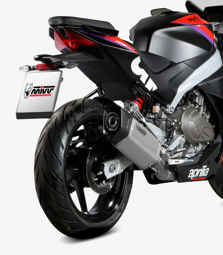 MIVV SR-1 Exhaust Titanium for Aprilia RS 457 (24-25) A.021.LR1T